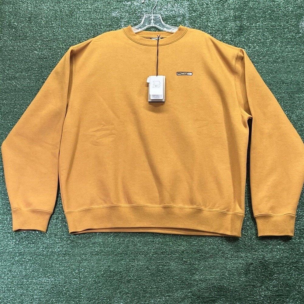 SAMPLE Nike ACG Therma-Fit Crewneck Sweater Gold Suede Rare